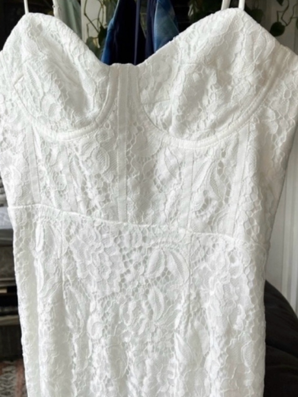 Lulu’s Found Your Love White Trumpet Lace Midi Dress NEW Medium - Picture 3 of 13